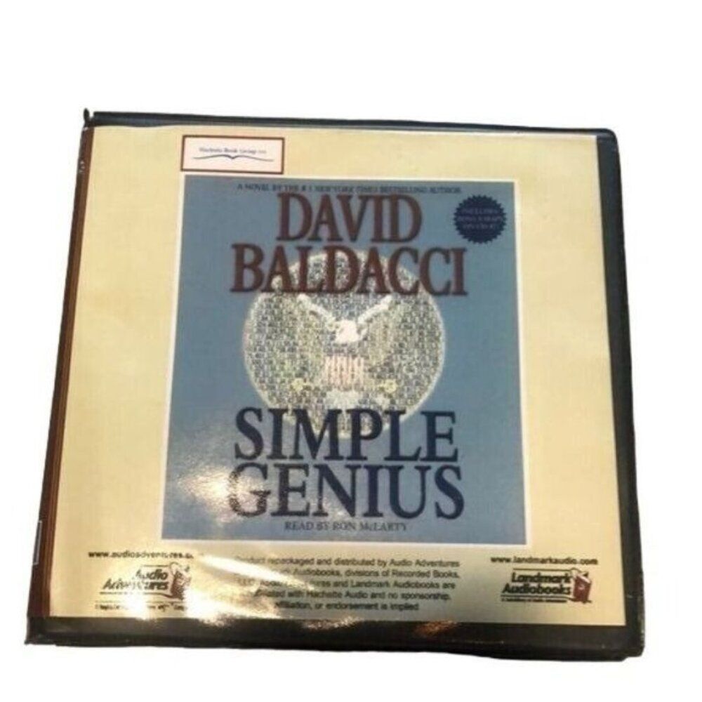 David Baldacci Simple Genius Audiobook CDs Unabridged Mystery Thriller